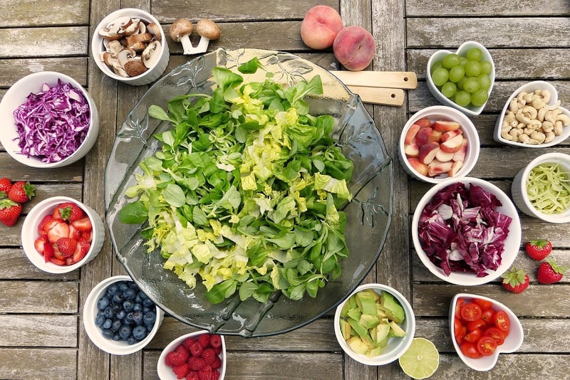 Edible Flower Salad