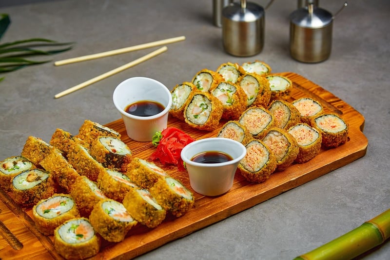 Rainbow Sushi Rolls